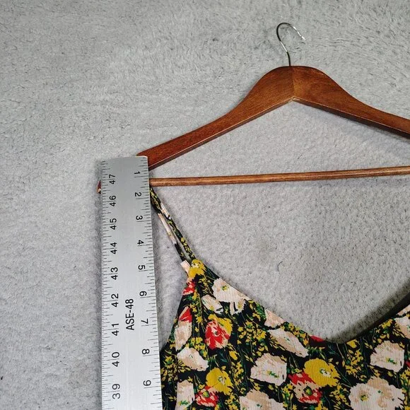 J.Crew Mercantile Maxi Dress Womens 8 Multicolor Sweet Pea Floral Tiered Cottage - Picture 3 of 13